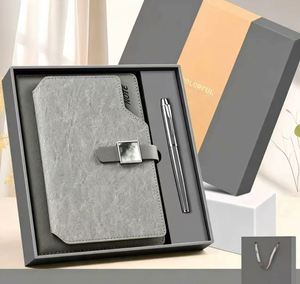 Set de Regalo de Cuaderno y Bolígrafo con Hebilla Verde y Caja Personalizada para Suministros de Oficina Ejecutiva y Pedidos al por Mayor - Product Image 4