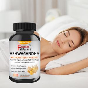 Cápsulas de Ashwagandha a Base de Hierbas, Suplemento de Raíz de Ashwagandha para Adultos, Apoya la Energía Equilibrada y la Resistencia al Estrés - Product Image 1