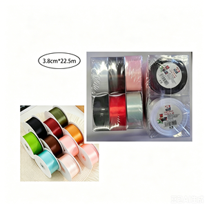 Nastri regalo MNJ di colori misti 3,8 cm x 22,5 m 6 pezzi colori assortiti per decorazione - Product Image 2