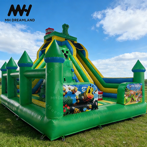 Château gonflable commercial personnalisable avec toboggan, mur d'escalade, aire de jeux interactive, location et vente - Product Image 5