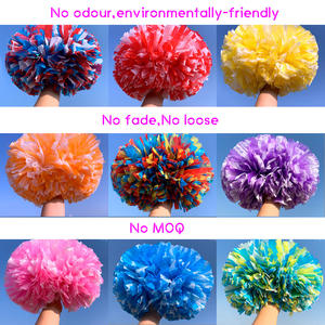 Esprit d'équipe en plastique POM vert pomme vif néon violet bleu royal rouge rose multicolore pom-pom girl sport acclamation danse poms - Product Image 5