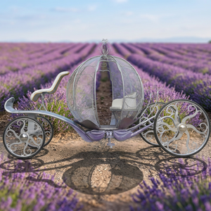 Nouvelle Arrivée d'Usine - Carrosse Citrouille Cendrillon Non Motorisé, Design Classique Élégant, Carrosse de Princesse de Haute Qualité Traîné par des Chevaux - Product Image 1