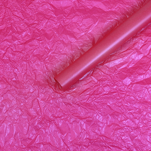 Papel de Seda Ecológico de Color Rosa Oscuro Perlado, para Envolver Regalos, Ramos de Flores y Manualidades - Product Image 1