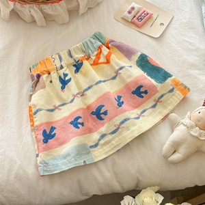 Child Star Circle Girls Summer Skirt Breathable Cotton Toddler Preschooler Fashion Skirt With Label And Tags - Product Image 4