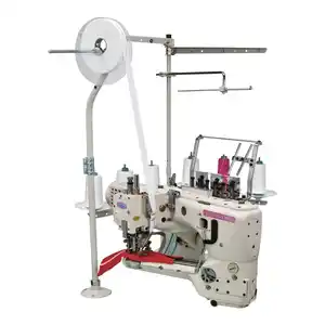 Máquina de costura industrial shing ling SL-713 g1, sl 4 agulhas 6 fios alimentados fora do braço intertravamento máquina de costura chapada