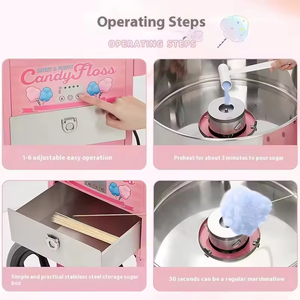 Thương mại di động tự động kẹo bông Xe đẩy máy Điều kiện Mới sản xuất kẹo ngô - Product Image 5