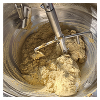 Edelstahl-Thermoöl-Kochkessel für Khoya-Kichererbsenpaste mit Planetenrührwerk und Mixer
