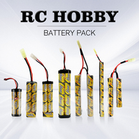 Paket Baterai Jieyo Nimh 2/3A 1200mah Ukuran 2/3 a 1200mah 8.4v Ni-Mh Baterai Isi Ulang untuk Model Senjata, Senjata Mainan, Mobil RC, dan Mainan