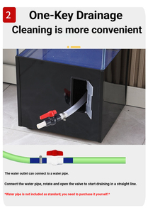 Aquarium intégré pour salon avec design minimaliste et kit <span class=keywords><strong>de</strong></span> filtration complet - Product Image 3
