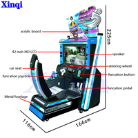 Prix usine Initial 5D d Arcade voiture course conduite jeux intérieur adulte Amusement voiture de course Machine de jeu pour centre de jeux