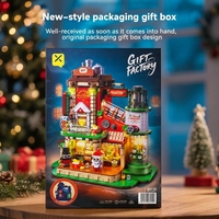 Bloques de Construcción de Plástico ABS Serie Navideña 89139 CPC, Escena de Calle de Fábrica, Piezas Pequeñas para Niños, Venta al Por Mayor de Fábrica