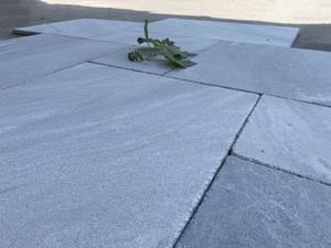 <span class=keywords><strong>Travertin</strong></span> naturel gris marbre extérieur pavés moderne sablé motif français coupé à la taille <span class=keywords><strong>pas</strong></span> <span class=keywords><strong>cher</strong></span> prix noir marbre pierre carrelage - Product Image 5