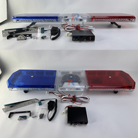 Barra de Luces de Advertencia para Techo de Automóvil de 47 Pulgadas, Lámpara de Emergencia de Tráfico de Alta Potencia, 80 LED Lineales, IP65 Impermeable, 12/24V DC, Altavoz de Sirena