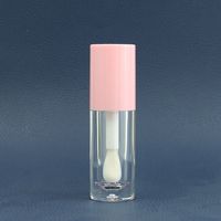 Contenants de brillant à lèvres personnalisés avec logo, 6 ml, avec grand applicateur, tubes vides pour brillant à lèvres, emballage cosmétique en plastique pour rouge à lèvres