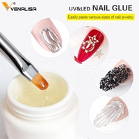 Venalisa 10g Diamant Collant Sans Essuyage Gel Super Lumineux Paillettes UV LED Soak Off Nail Glue Vernis Décoration pour Nail Art OEM/ODM