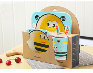 <span class=keywords><strong>dibujos</strong></span> <span class=keywords><strong>animados</strong></span> de animales pequeños para los niños de la cocina de Casa de bambú de la cena de los niños conjunto - Product Image 6