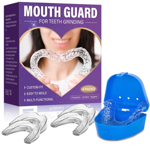Garde de nuit dentaire moulable pour les dents endormies Anti meulage des dents protège-dents aide au sommeil arrêter le bruxisme Anti ronflement pièce buccale - Product Image 5