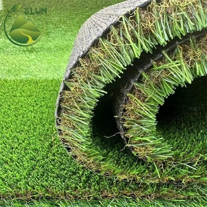 Erba Artificiale per Schermo Decorativo da Esterno, Sfondo in Tessuto per Parete Vegetale, Erba Finta per Palestra, Mini Campo da Calcio - Product Image 1