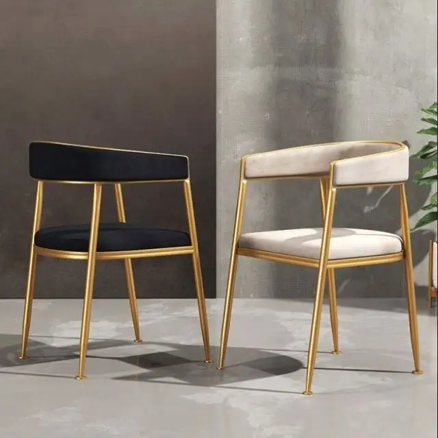Cadeira de jantar Saarinen para banquetes de luxo em liga metálica moderna para restaurantes e cafés