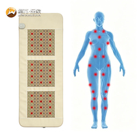 Jiwan Lejia Vente en gros de tapis chauffant en pierre de jade blanche personnalisé, tapis de massage thermique pour centre de méditation