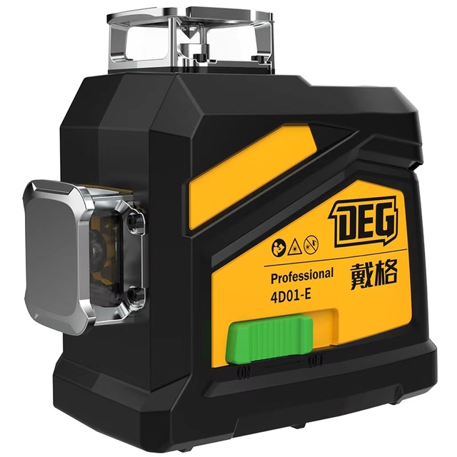 DEGLASERS Best Price Cross Line 360 Degree Green 3D 12 Lines DIY Indoor Outdoor Super Bright IP54 Waterproof Laser Level Kit