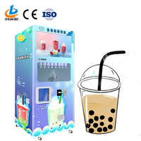 Meilleure machine distributrice de thé au lait frais intelligente avec lecteur de carte à vendre, écran tactile, fournisseur de machines distributrices de thé Boba