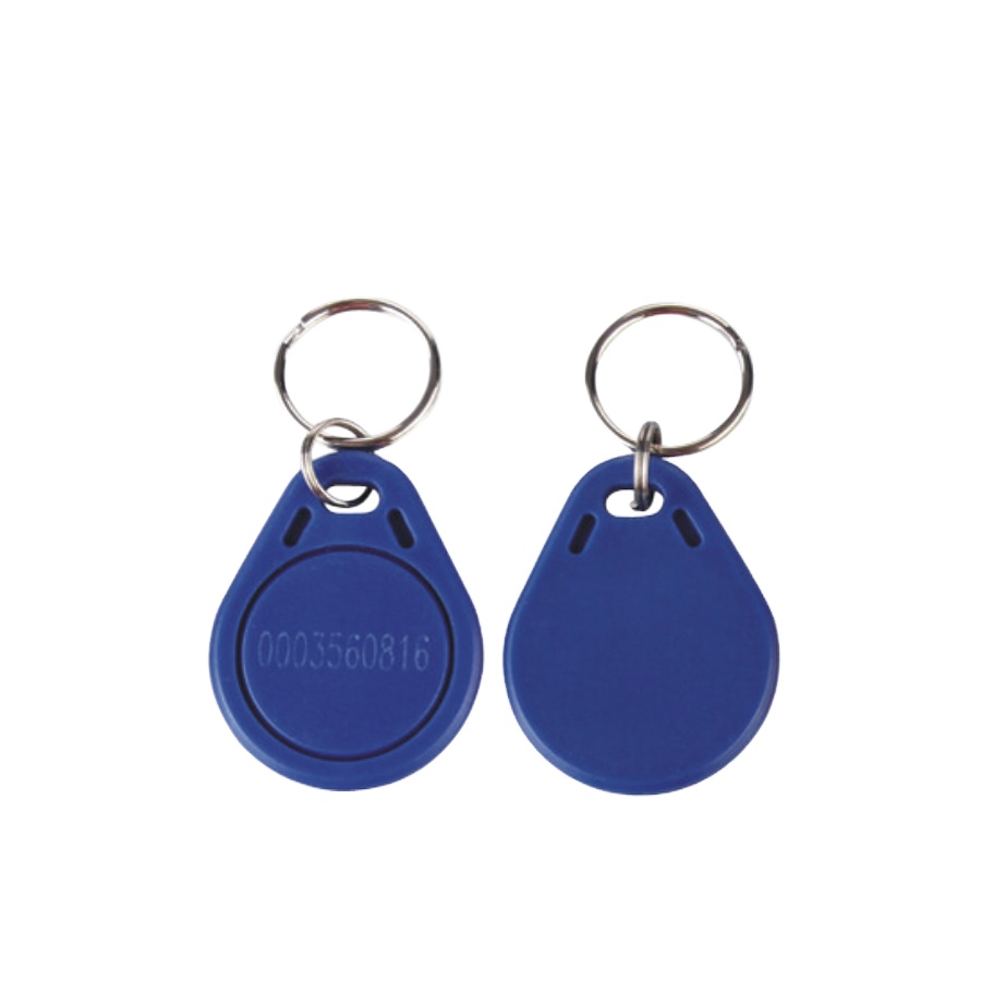 Rewritable waterproof 125 KHz ABS T5577 rfid fob kunci dengan logo disesuaikan