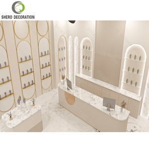 New <b>Perfume</b> Shop Decoration <b>Ideas</b> Customized High Grade Wooden Wall <b>Perfume</b> Display <b>Cabinet</b> For <b>Perfume</b> Showcase - Product Image 1