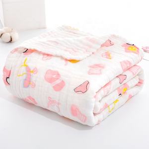 6 Couches Nouveau-né Personnalisable 100 % Coton Biologique Lange en Mousseline pour Bébé Couvertures d'Emmaillotage en Mousseline pour Enfants - Product Image 3