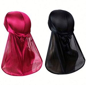 Conjunto de Diadema y Durag de Satén Sedoso Unisex - Accesorios para el Cabello con Logotipo Personalizado para Viajes, Deportes y Fiestas, Uso en las Cuatro Estaciones - Product Image 1