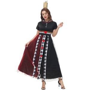 Disfraz de Reina del Póker Roja para <span class=keywords><strong>Halloween</strong></span>, Vestido de Amor para Carnaval, Disfraz para Mujer en Poliéster - Product Image 6