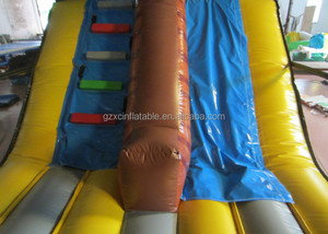 Desain unik tema dinosaurus usia batu rintangan tiup Slide tiup primitif Man Bouncer untuk anak-anak - Product Image 4