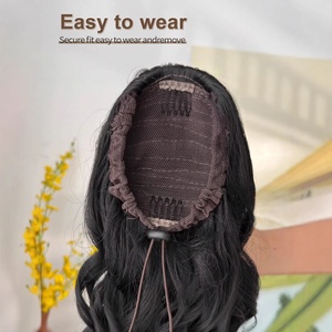 <span class=keywords><strong>Queue</strong></span> <span class=keywords><strong>de</strong></span> <span class=keywords><strong>cheval</strong></span> bouclée pour <span class=keywords><strong>femme</strong></span> en fibre haute température avec cordon <span class=keywords><strong>de</strong></span> serrage, 20 pouces <span class=keywords><strong>de</strong></span> long, grandes ondulations, style princesse HPS-001 - Product Image 3