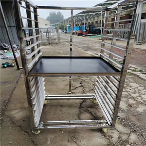 Chariot de rangement en acier inoxydable 304 et aluminium pour plaques demi-format et pleine taille, étagère rapide pour cuisine et maison, équipement de boulangerie - Product Image 5