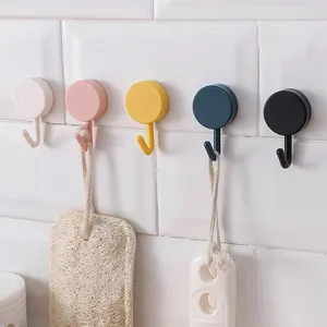 Self Adhesive Wall Hook Strong Without Drilling Coat Bag Bathroom Door <b>Kitchen</b> Towel Hanger Hooks Home Storage Accessories - Product Image 3