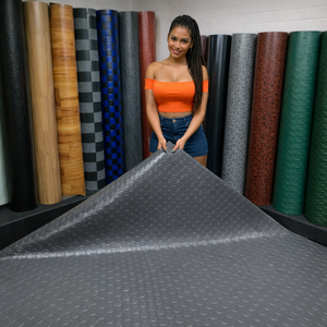 Revestimiento de Piso de PVC <span class=keywords><strong>para</strong></span> Automóviles, Alfombra con Relieve de Monedas en la Capa Superior, Piso de Plástico, Rollo de Vinilo, Lámina de Linóleo, Tapete Laminado - Product Image 1