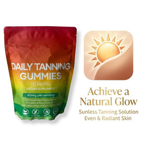 Gomitas Bronceadoras Diarias de Marca Privada OEM ODM, 60 mg por Porción, Antioxidantes, Nutren la Piel, Realzan el Brillo Natural de la Piel, Suministro de Fábrica - Product Image 3