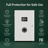 Fabricant de chargeurs de véhicules électriques DC muraux, puissance nominale de 7 kW à 20 kW, station de charge DC pour véhicules électriques CCS2 GBT CCS CHAdeMO
