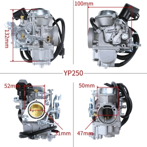 Bộ chế hòa khí xe máy 250cc 260cc 30mm Ya Maha Majesty 250 YP250, xe tay ga, xe ATV Linhai - Product Image 2