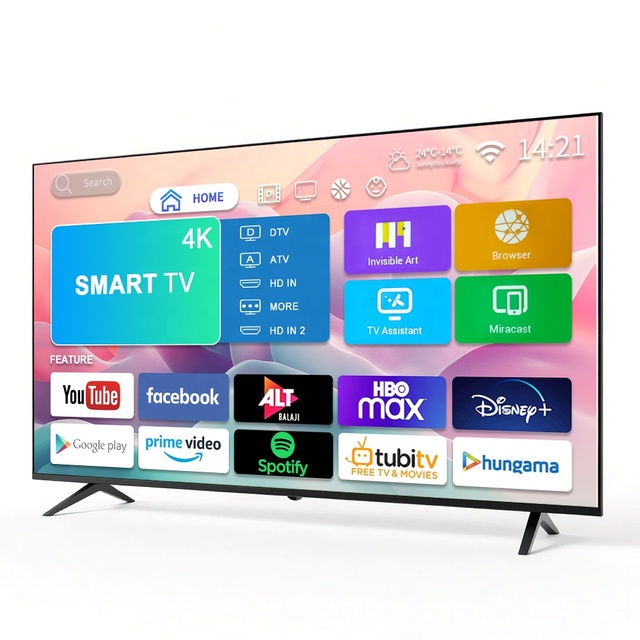 Chigo Smart LED TV Multifunctional Ultra Thin 32" 42" 60" 98" 85" 56" 65" 55" Full HD 4K Ultra HD for Hotels HD Definition