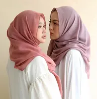 Neue lässige Viskose Headwrap Schal Plain Hijab Muslim Long Shawl Wraps Islamischer Turban für Frauen