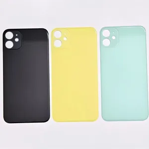 OEM un verre arrière 2 en 1 grand trou s'applique à pour <span class=keywords><strong>iPhone</strong></span> <span class=keywords><strong>11</strong></span> 12 couvercle <span class=keywords><strong>de</strong></span> batterie <span class=keywords><strong>de</strong></span> remplacement porte arrière verre arrière - Product Image 1