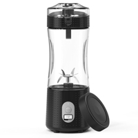 BSCI Fabriek 4000mAh TYPE C Oplaadbare Draagbare Blender met Tuit en Drinkdeksel Fruitpers Pure Blender Reistas 380ml USB Blender