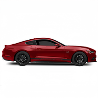 Roues multi-rayons personnalisées décalées 48mm 19x10 5x4.5 5x114.3 Roues forgées en alliage d'aluminium noir chromé brillant pour Mustang