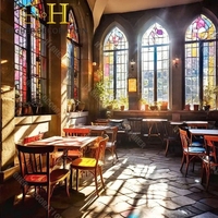 Nouvelle conception, mosaïque de verre miroir doré 3D découpée à la main, murale, image, fournitures artistiques pour hôtel, restaurant, décoration murale de la maison, projet
