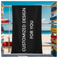 Conception personnalisée de serviettes de plage avec taille et motif spécifiques, adaptées à une utilisation dans les piscines et sur la plage
