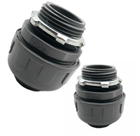 Raccord de conduit droit étanche en PVC non métallique pour installation électrique, connecteur de conduit étanche aux liquides, YOD HVAC Contractor