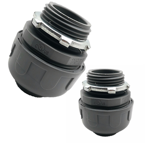 Raccordo diritto impermeabile in PVC non metallico in nylon YOD per installazioni elettriche, connettore per condotti a tenuta stagna - Product Image 3