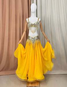 <span class=keywords><strong>Costume</strong></span> de danse du ventre professionnel pour femmes, vente chaude, tenue pour spectacle sur scène, ensemble de 3 pièces, <span class=keywords><strong>costume</strong></span> de danseuse de carnaval orné de perles - Product Image 3