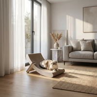 Griffoir pour chat en carton ondulé, grand, classique, écologique, réglable, de luxe, durable, avec lit de repos incliné